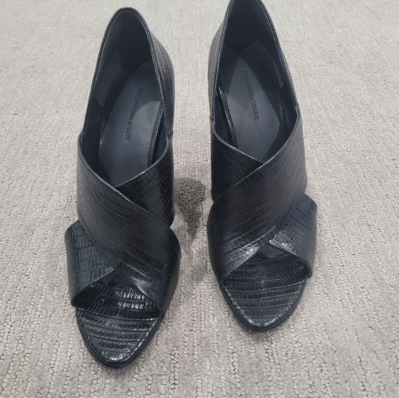 Alexander Wang Lizard print peep toe sandal. 40.5 - Picture 3 of 5